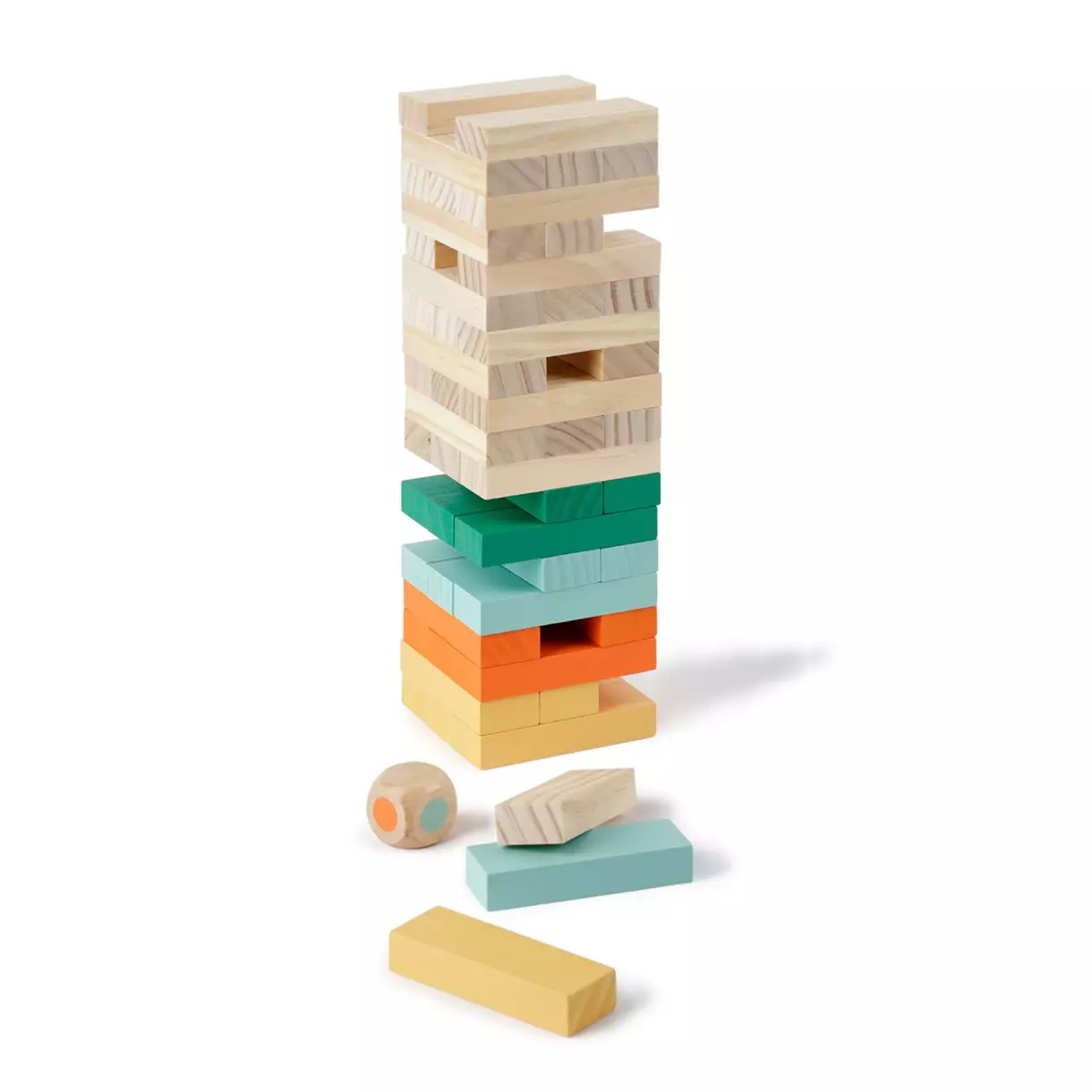 Juego de construcción de madera  Briques Multicolores 1