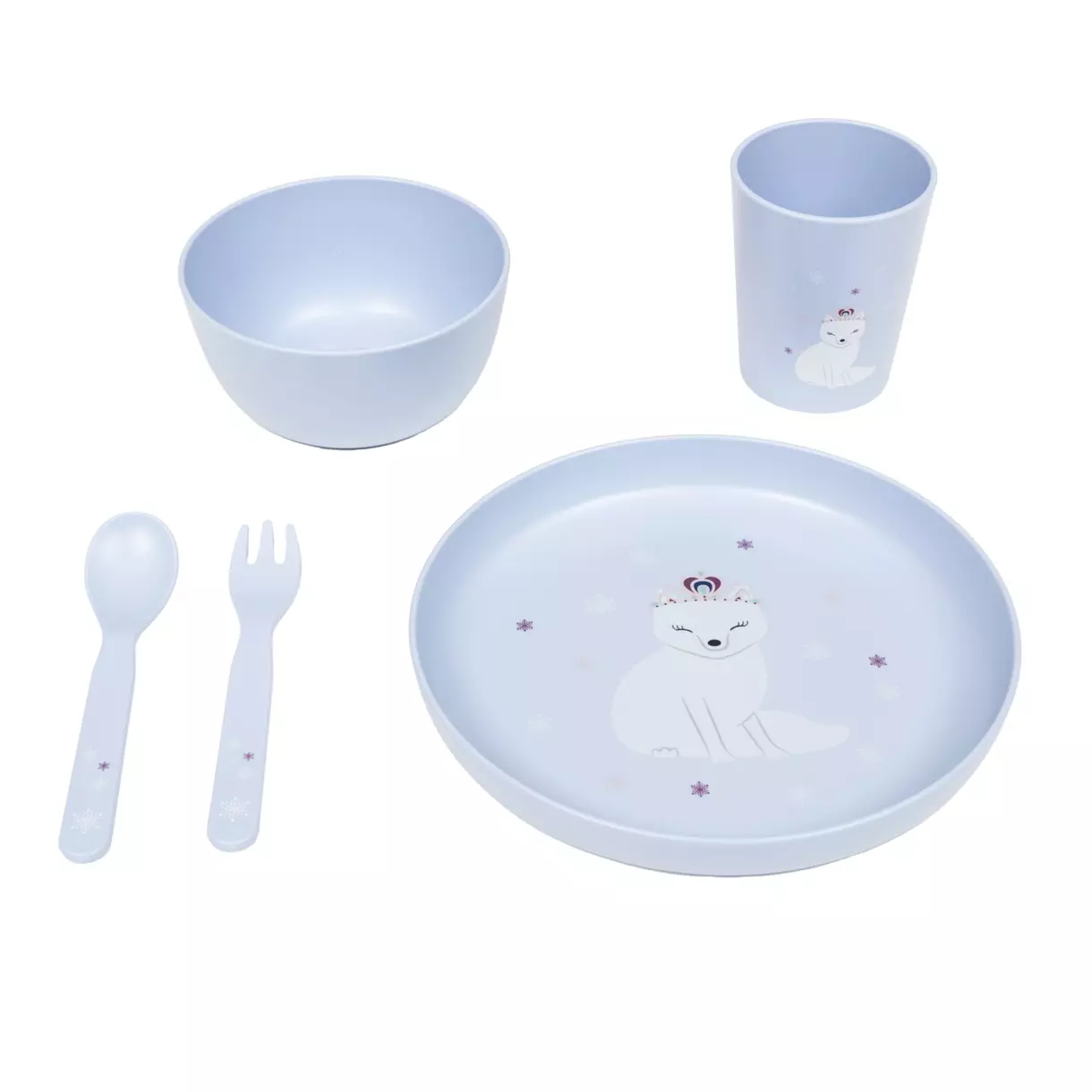 Set comida 5 piezas Hiver Azul 1