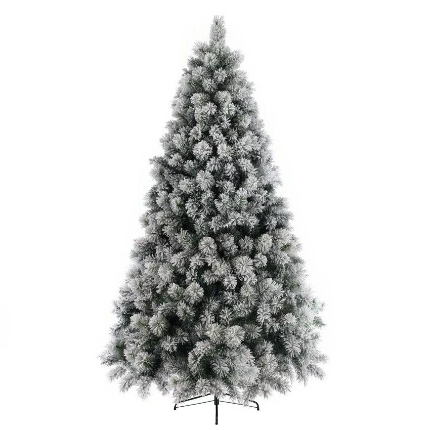 Künstlicher Weihnachtsbaum Edmonton H240 cm Grün verschneit 1