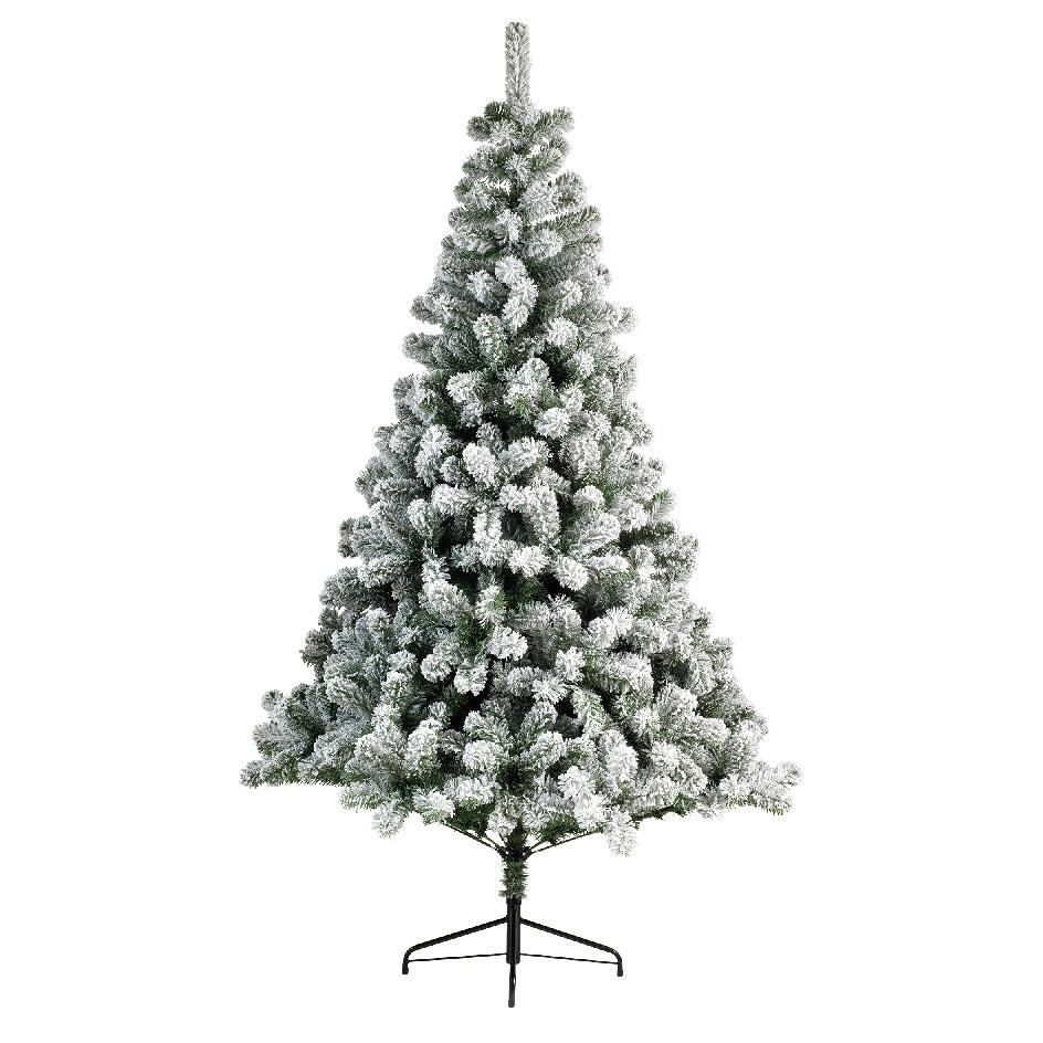 Árbol artificial de Navidad Royal Alto 210 cm Verde nevado 1
