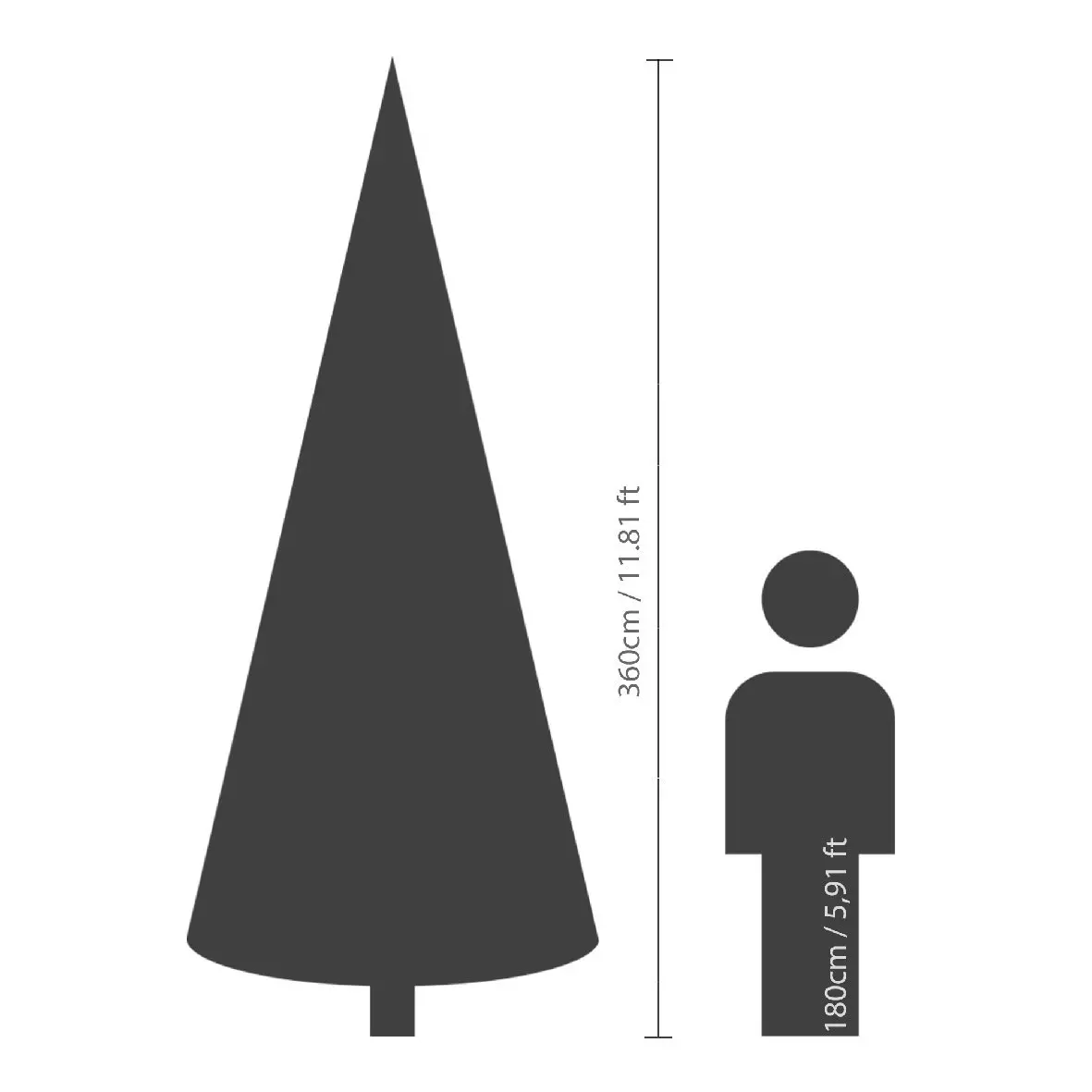 Sapin de Noël Royal H360 cm Vert sapin 6