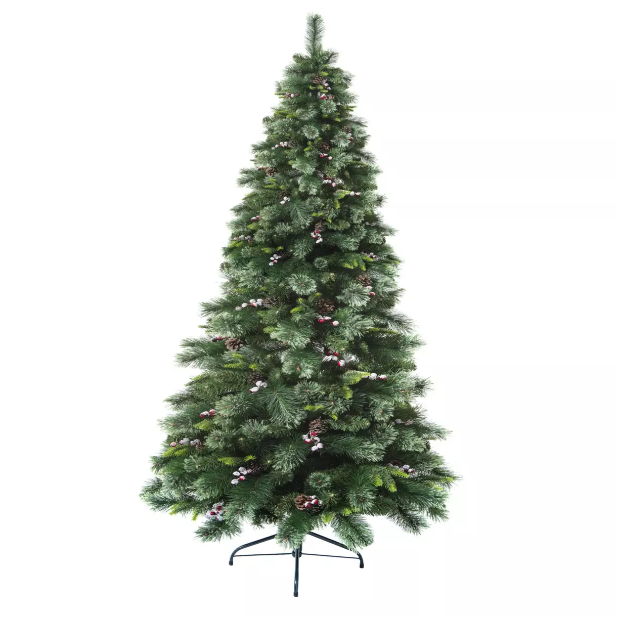Árbol artificial de Navidad Wyoming Alto 210 cm Verde 1
