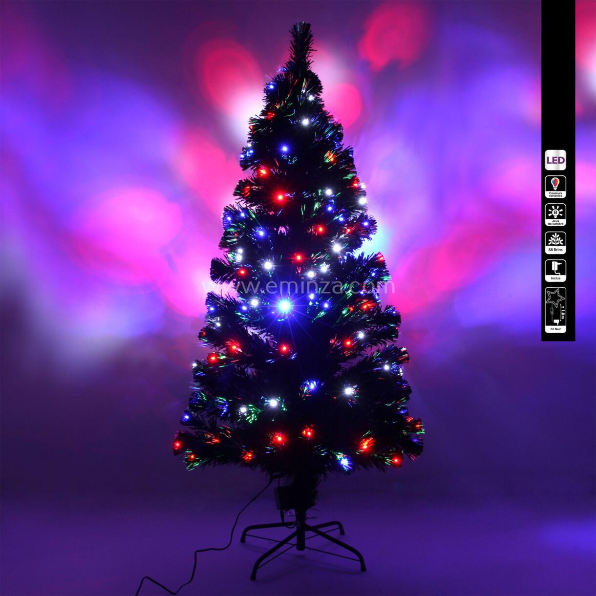 Árbol de Navidad de fibra óptica Johnson Altura 150 cm 1