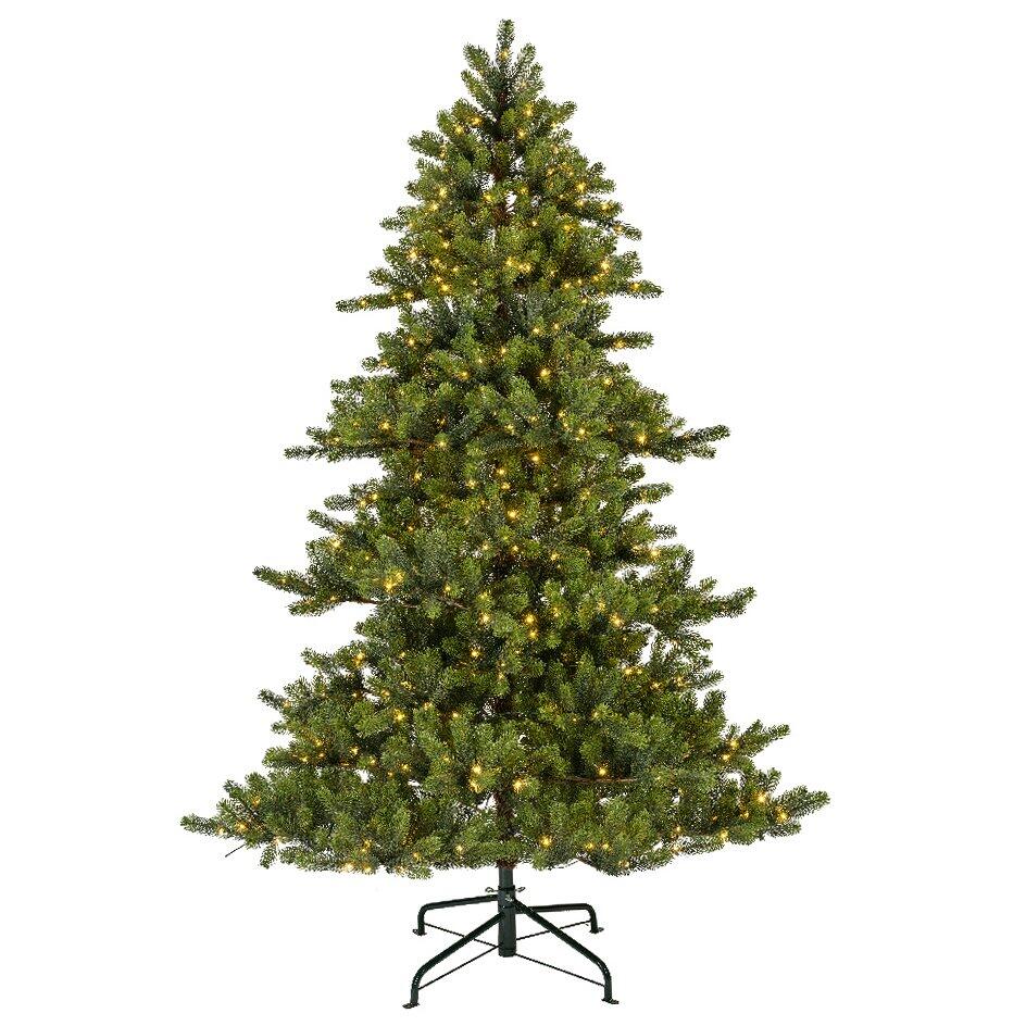 Künstlicher Weihnachtsbaum mit Beleuchtung für draußen Yukon H240 cm Tannengrün 1
