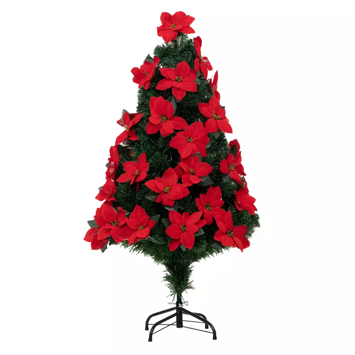 Árbol artificial de Navidad con luces Riga Alto 120 cm Blanco cálido