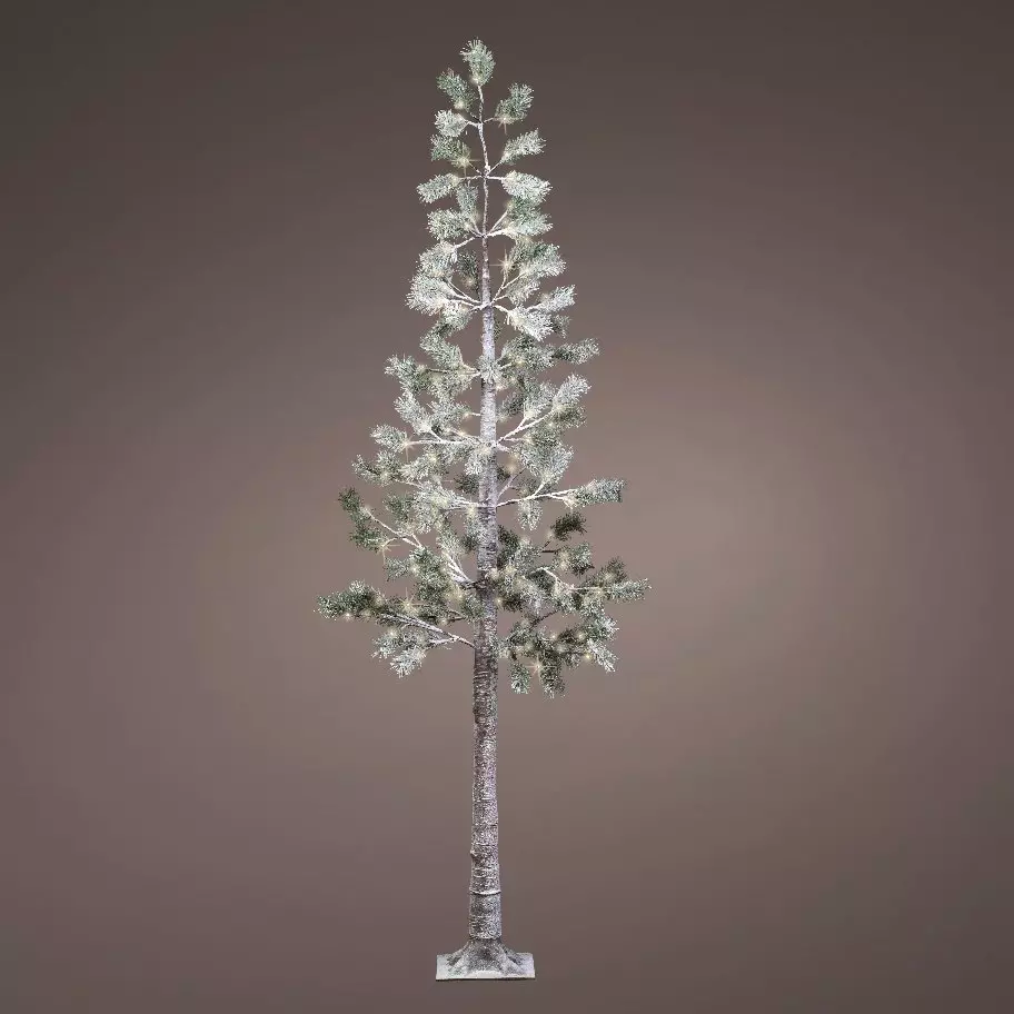 Verlichte moderne kerstboom Hexy H240 cm Warm wit verlicht