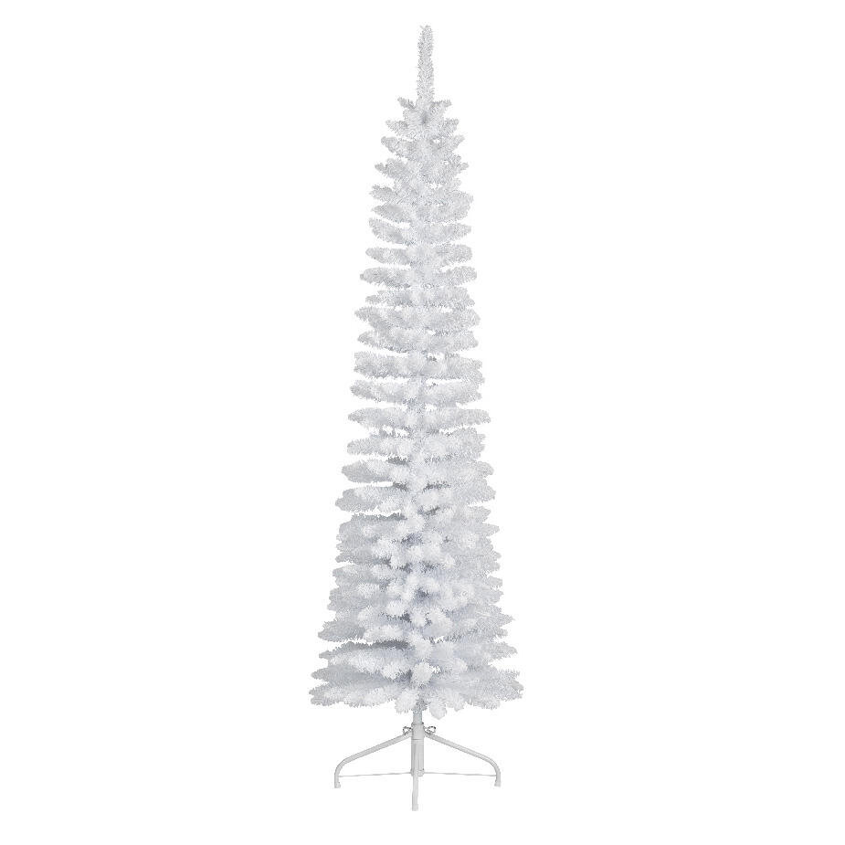 Albero di Natale artificiale Narrow Alt. 240 cm Bianco 1