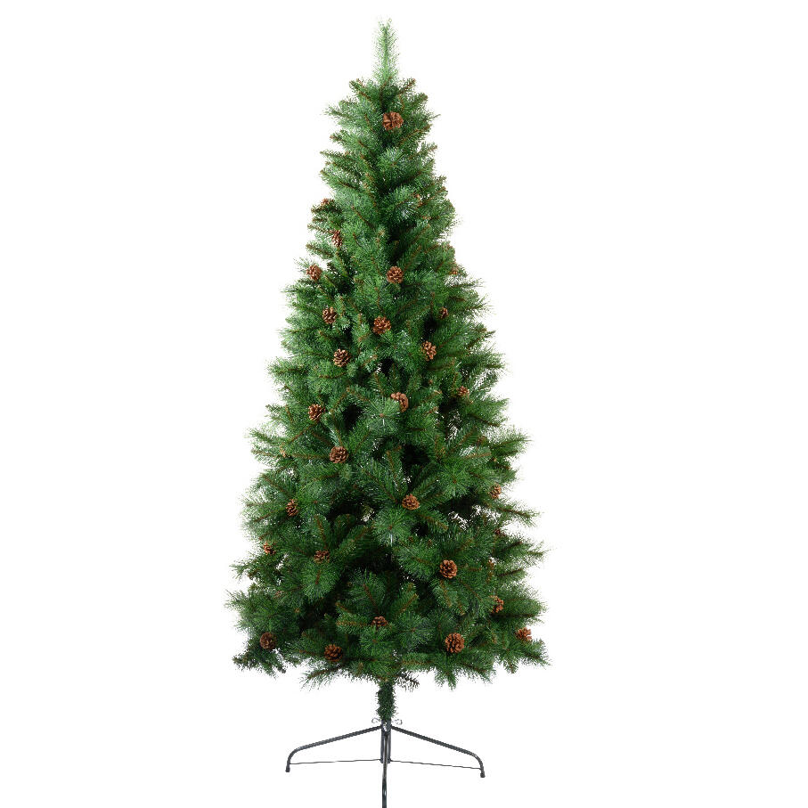 Albero di Natale artificiale Norfolk Alt. 150 cm Verde abete 1