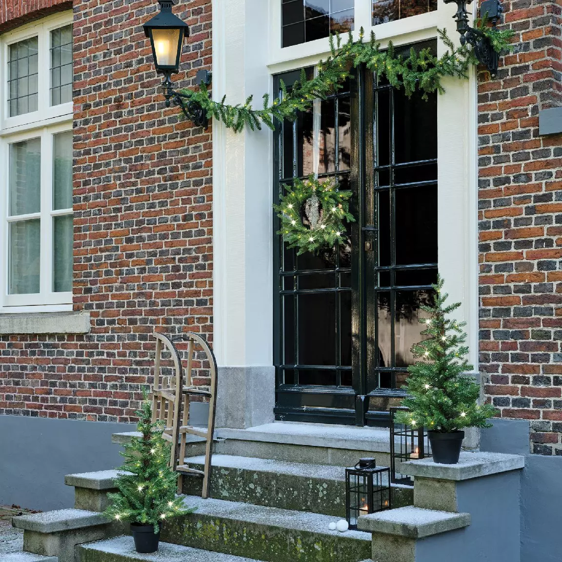 Set de décoration Allix 4 pièces blanc chaud 1