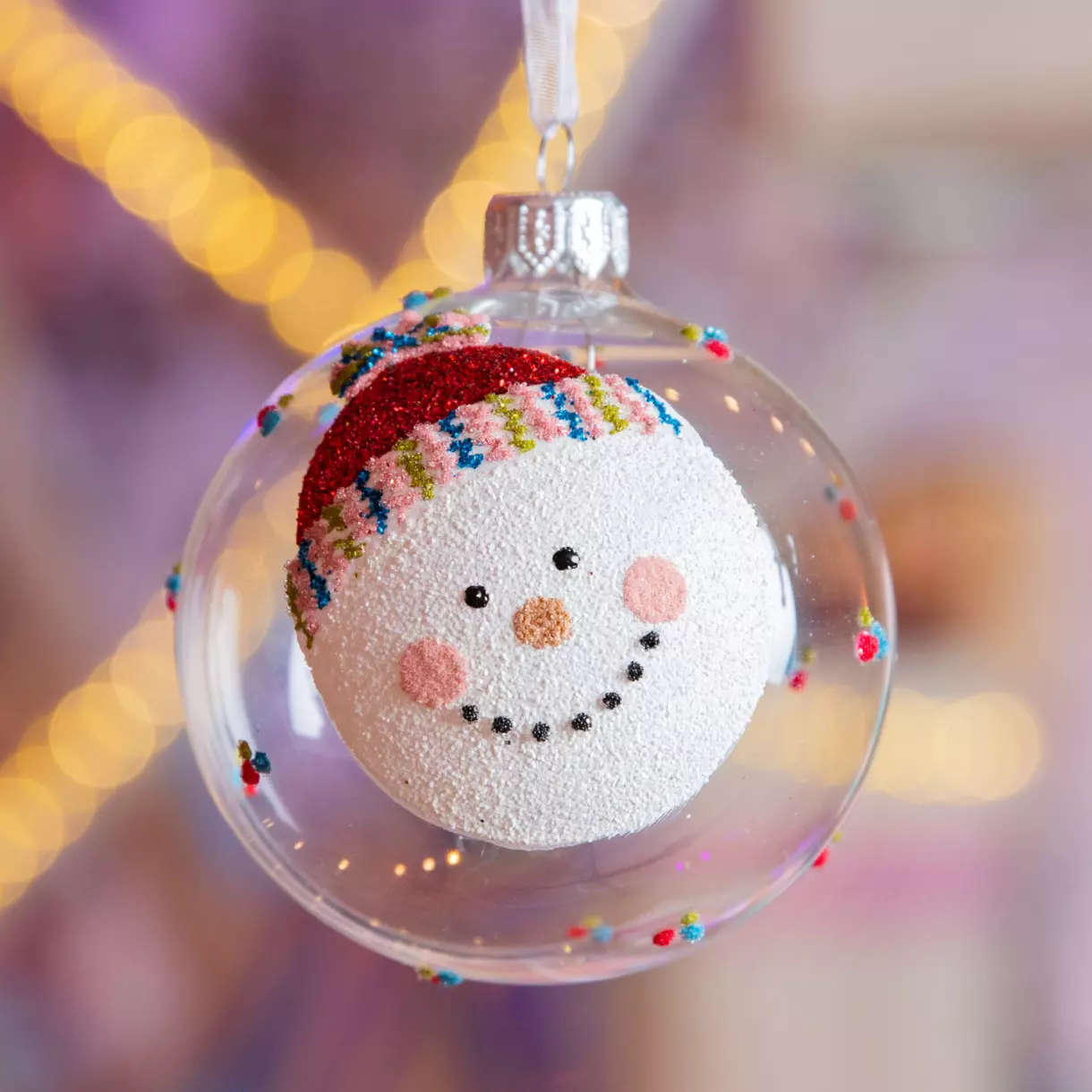 Lote de 6 bolas de Navidad (D80 mm) en vidrio Nouy Transparente 1