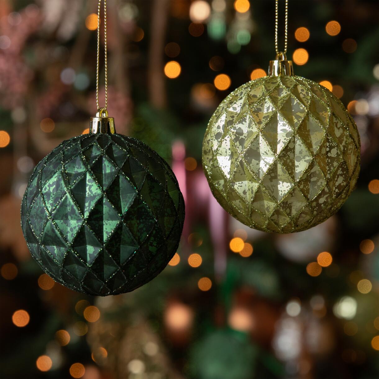 Confezione di 12 palline di Natale Mina Verde abete 1