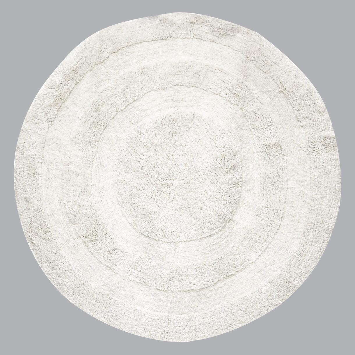 Tappeto cotone (120 cm) Spirale Bianco 1