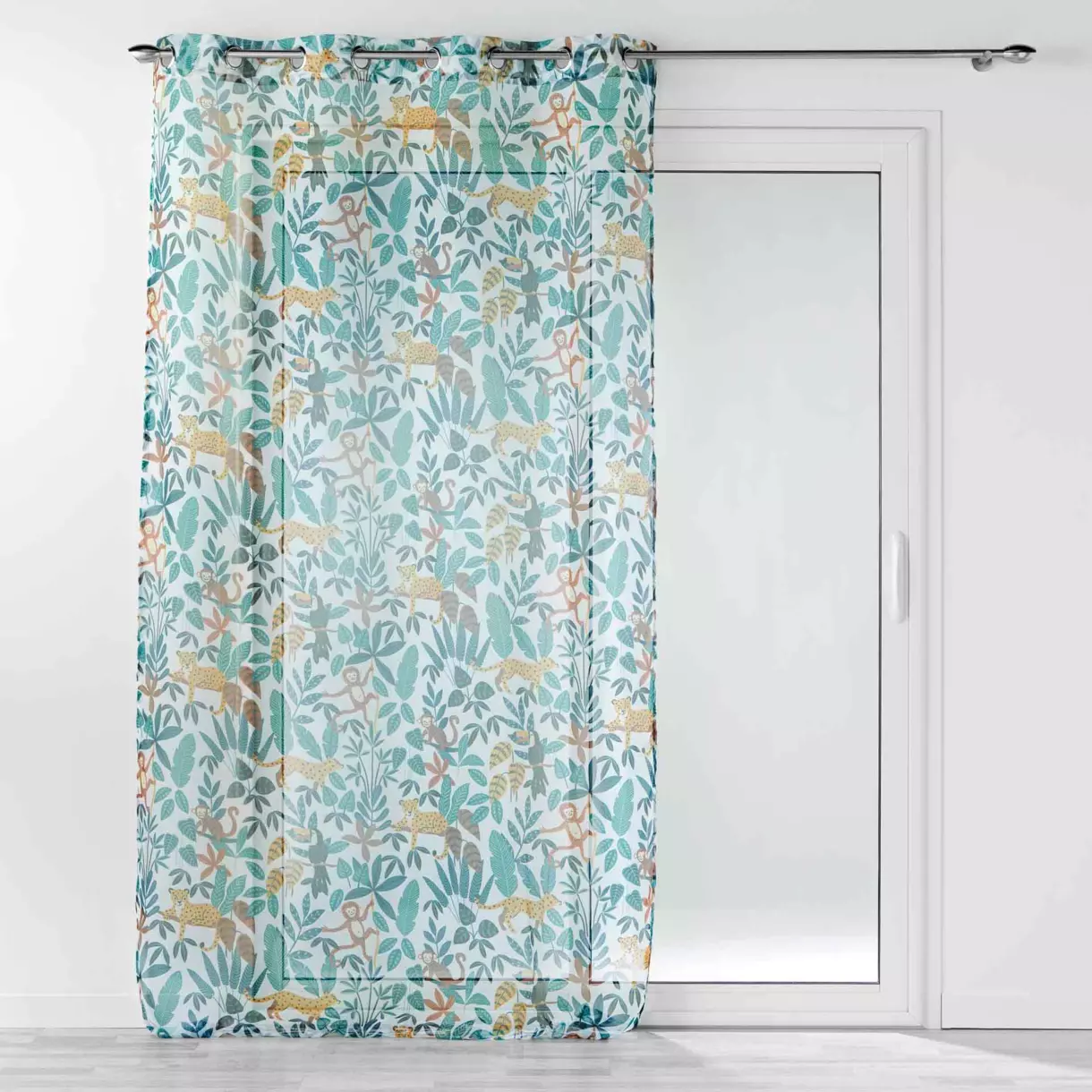 Visillo (140 x 240 cm) Jungle story Blanco 1