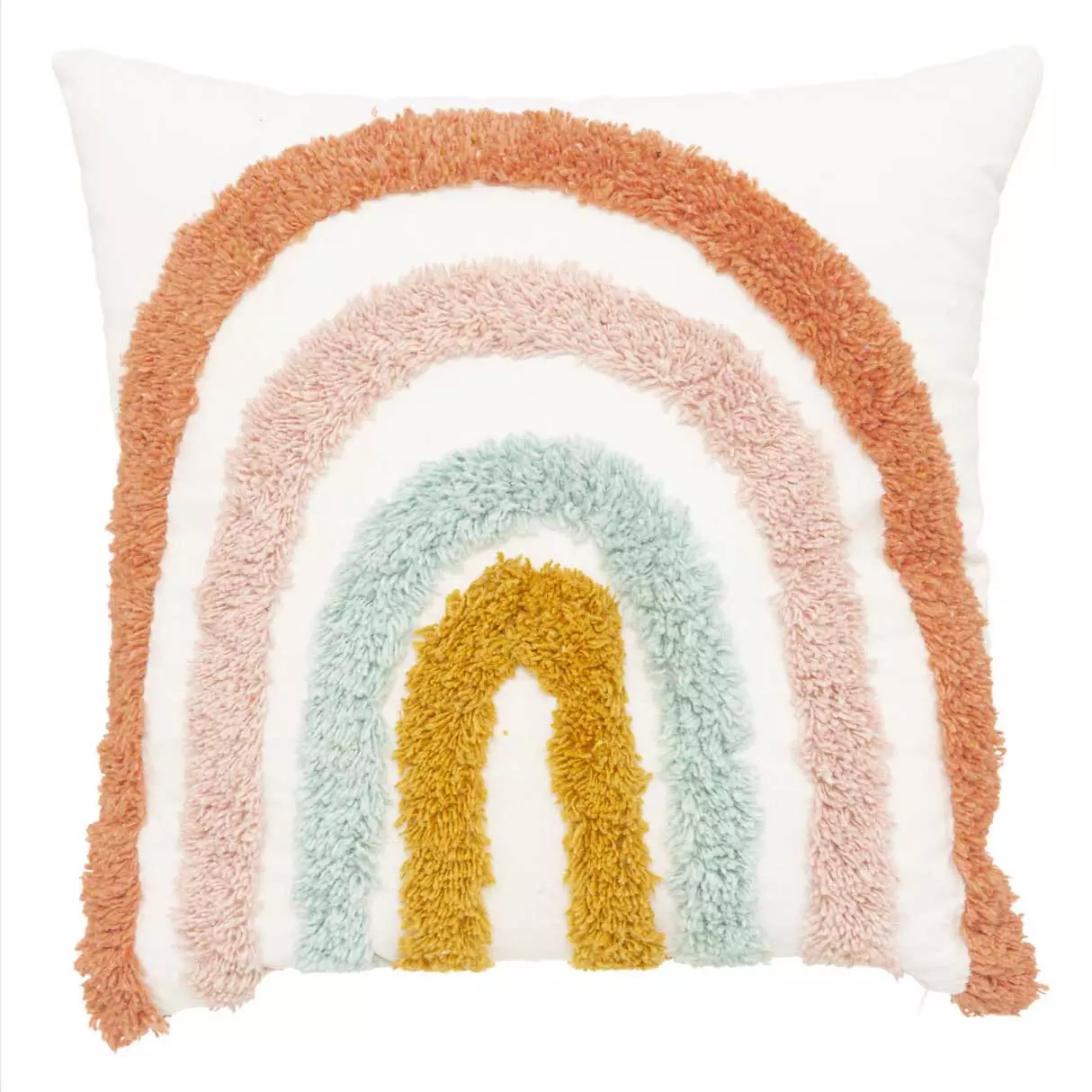 Coussin carré enfant Arc en ciel Multicolore 1