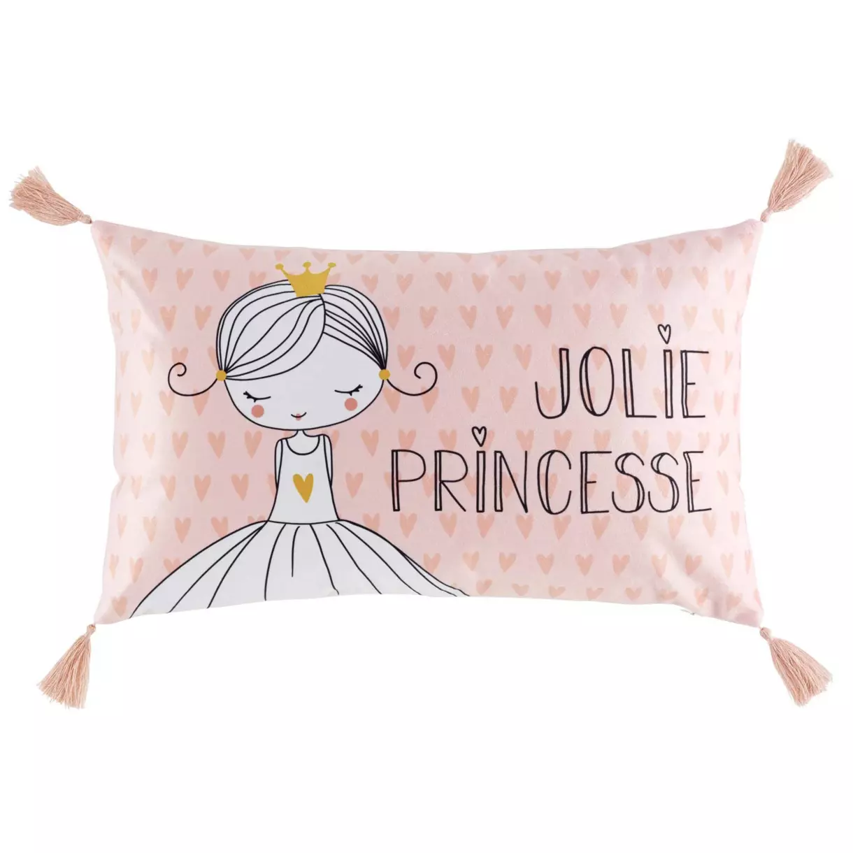 Cojín rectangular Leonie Rosa 1