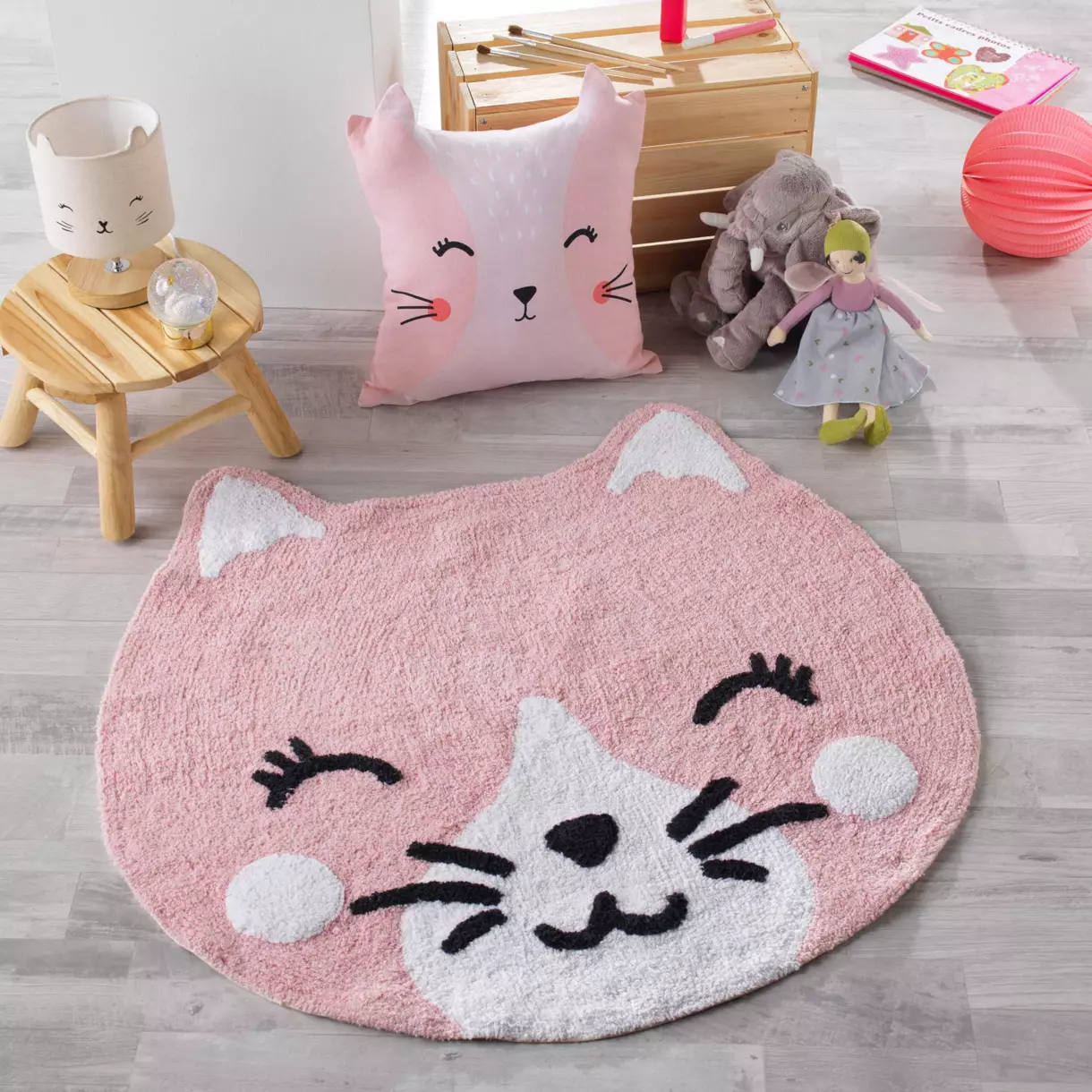 Alfombra (90 cm) Chaton Rosa 1