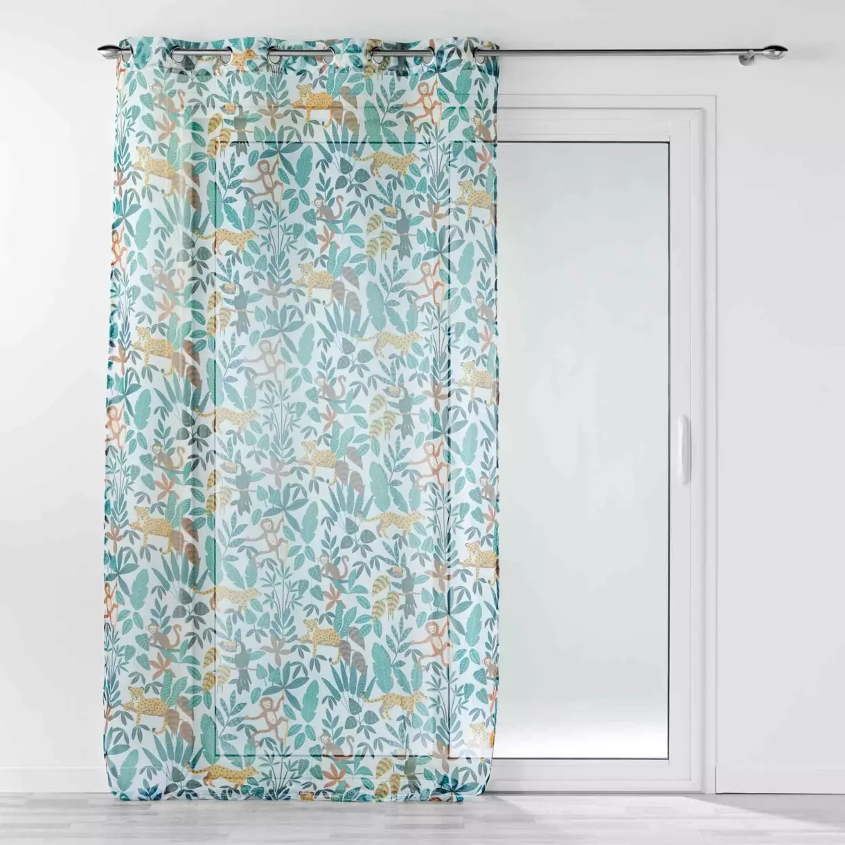 Visillo (140 x 280 cm) Jungle story Blanco 1