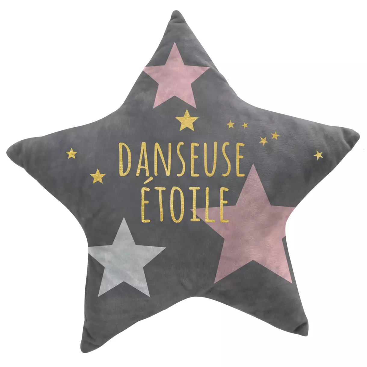 Coussin enfant (42 cm) Danseuse étoile Gris 1