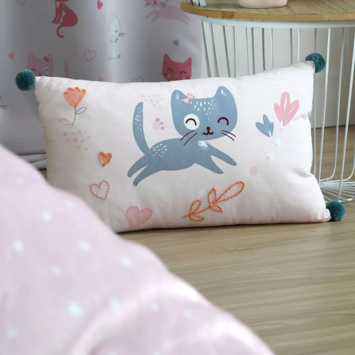 Cojín rectangular niño (50 cm) Zoeline Gris ratón  1