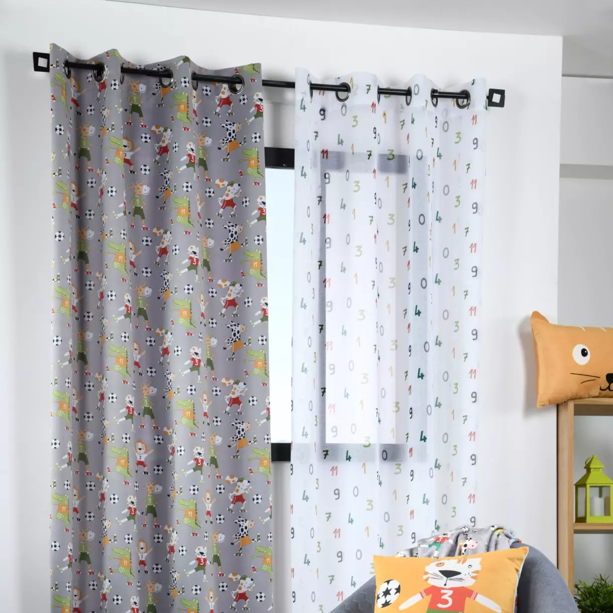 Rideau occultant enfant (140 x 260 cm) Maracana Multicolore 1