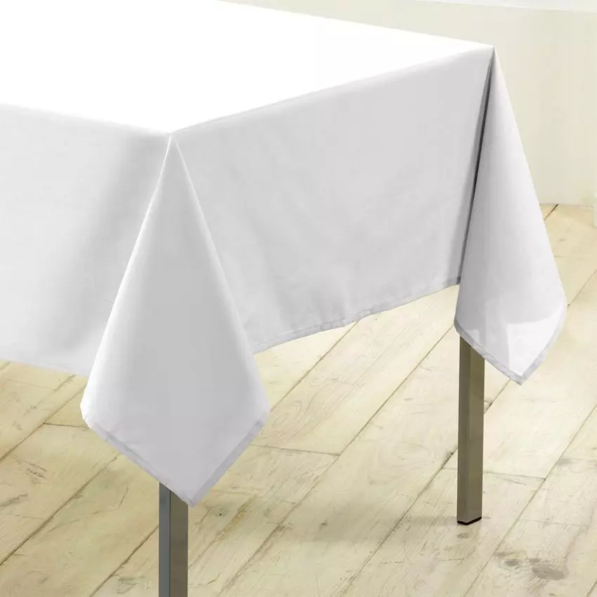 Mantel rectangular con tratamiento anti mancha(L300 cm) Gama Esencial Blanco 1