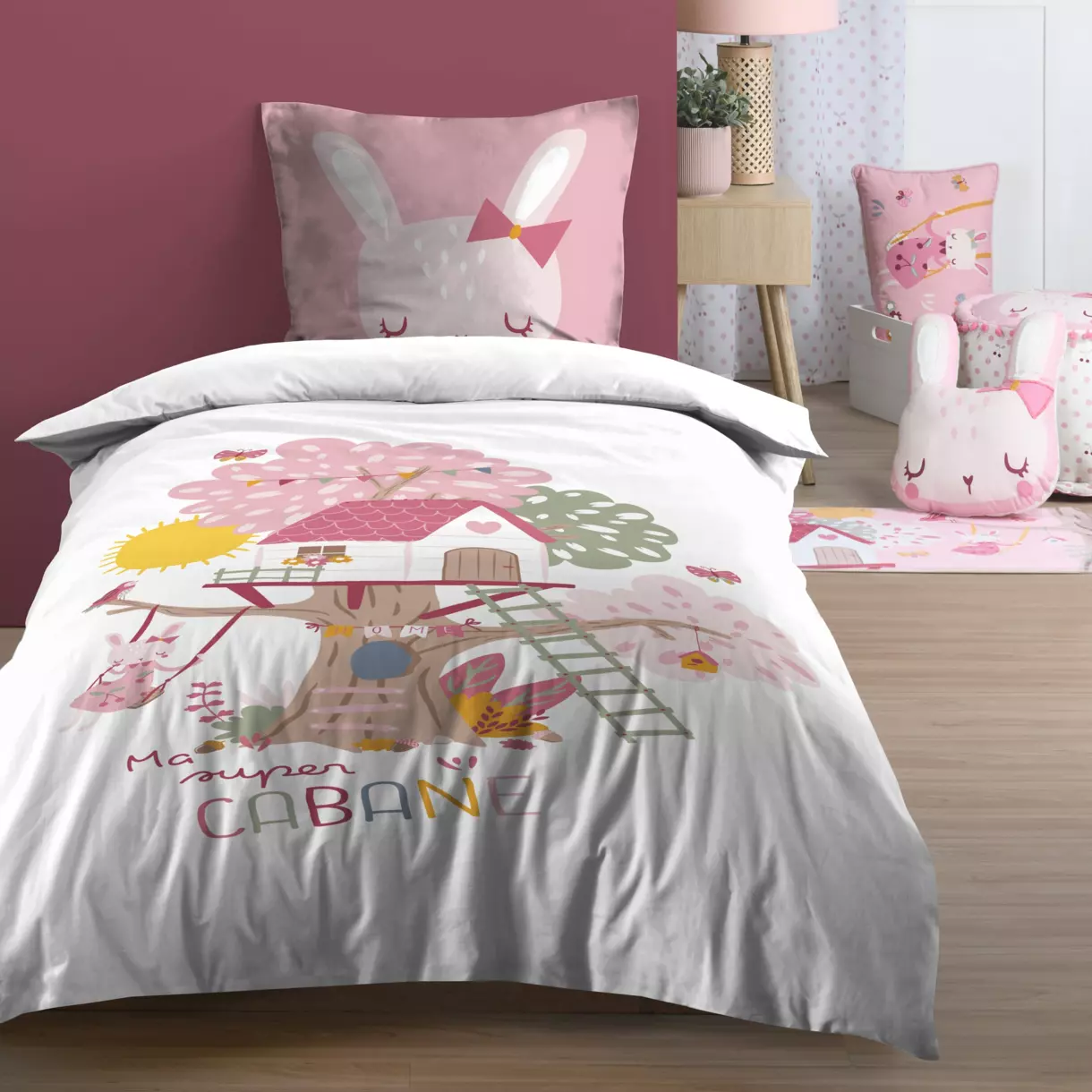 Funda nórdica y una funda para almohada en algodón (140 cm) Matty Multicolor 1