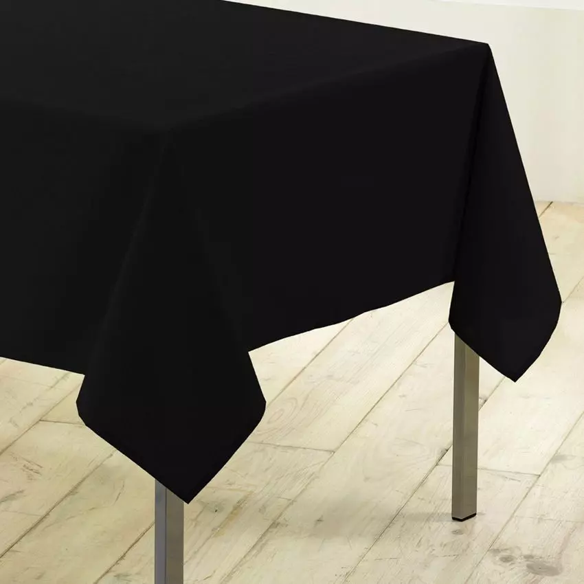 Mantel rectangular con tratamiento anti mancha(L200 cm) Gama Esencial Negro 1