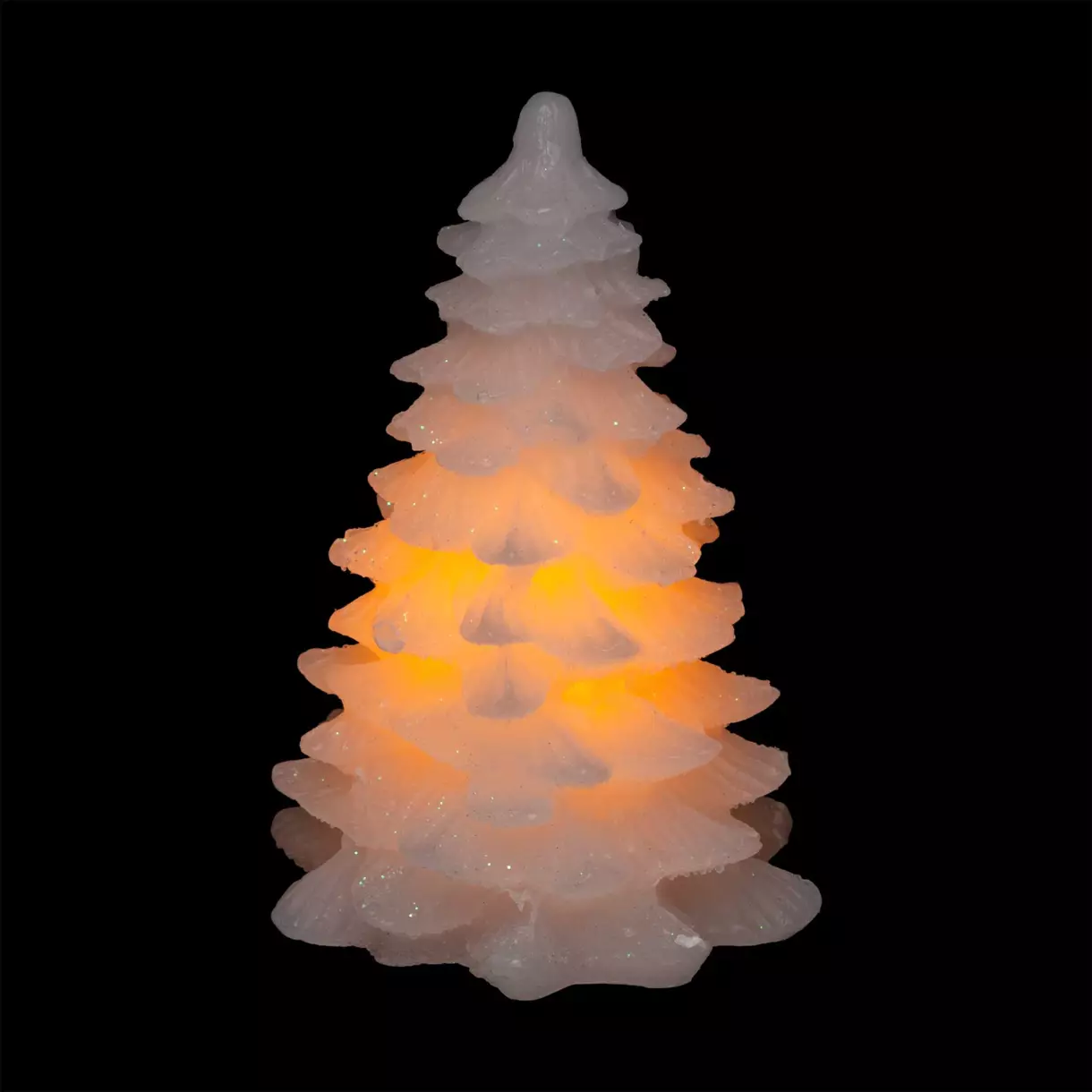 Bougie LED Sapin Blanc chaud 1