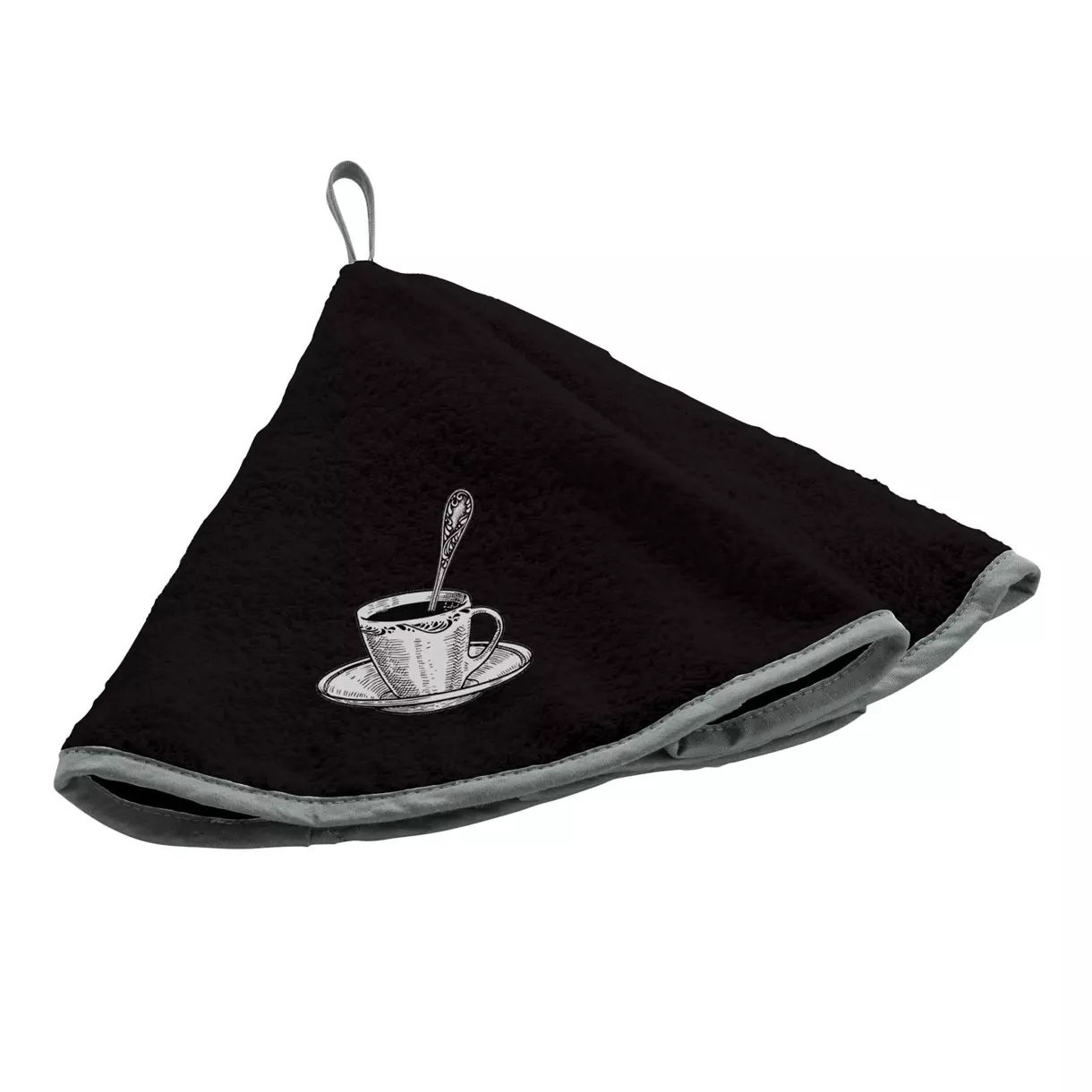 Essuie-main éponge Tasse Noir 1