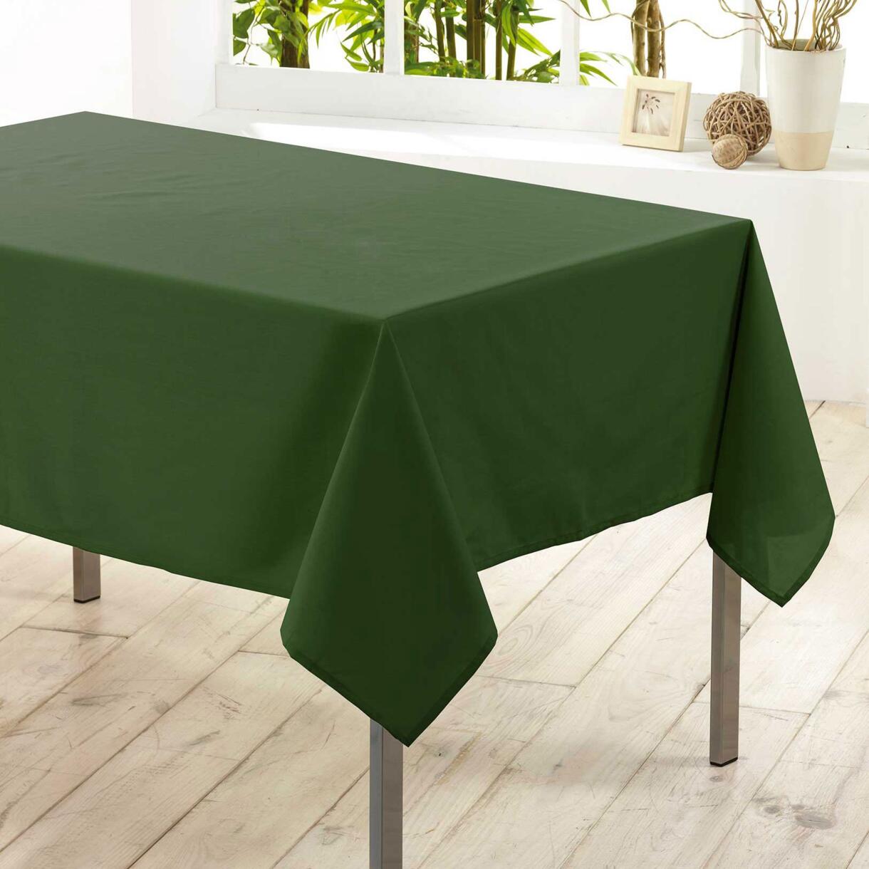Mantel rectangular (L250 cm) Essentiel Verde kaki 1