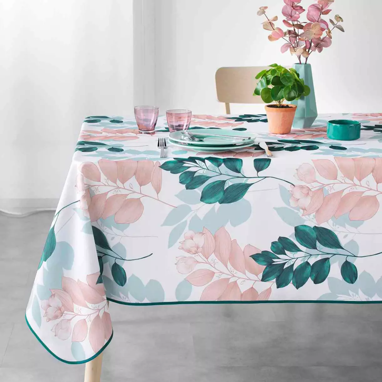 Mantel rectangular (L200 cm) Belline Blanco 1