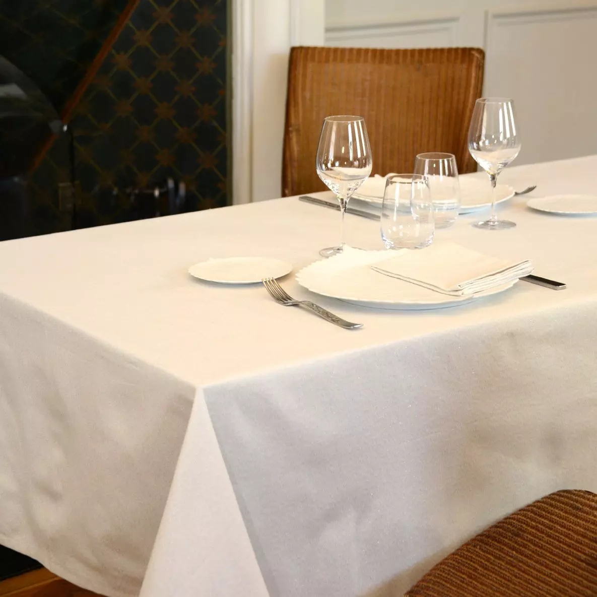 Mantel rectangular (L300 cm) Etincelle Crudo 1