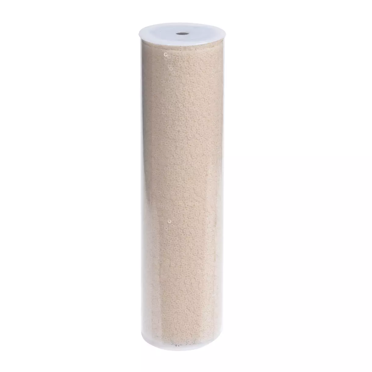 Chemin de table Sequin Blanc laine 1