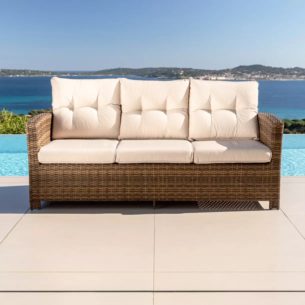 Salon de jardin Tivoli Naturel/Beige - 7 places 6