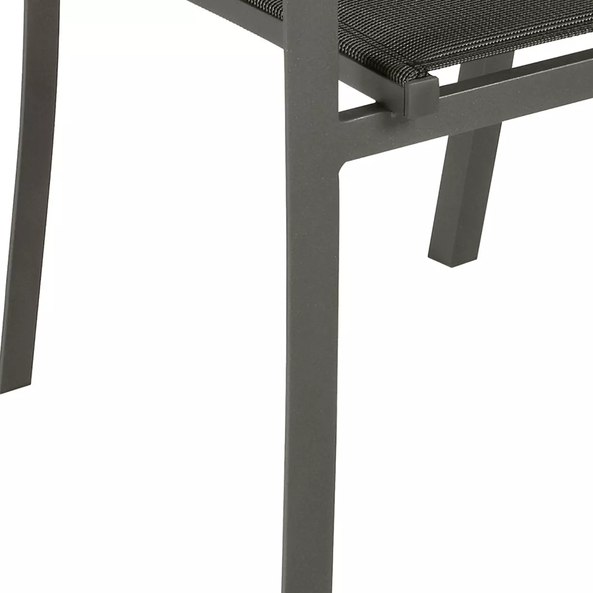 Silla de jardín aluminio apilable con reposabrazos Allure - Topo 6