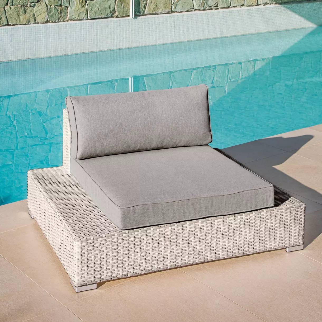Fauteuil de jardin Palma - Gris 1