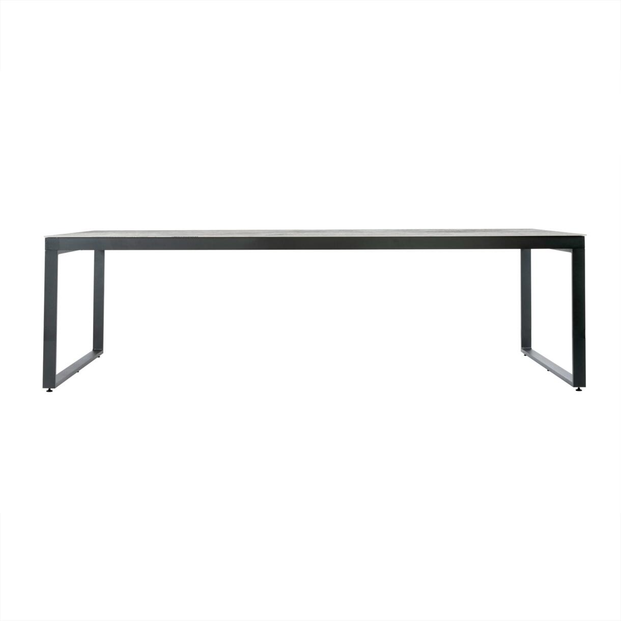 Tuintafel 10 zitplaatsen Aluminium/Keramiek Kore (240 x 120 cm) - Antraciet grijs 6