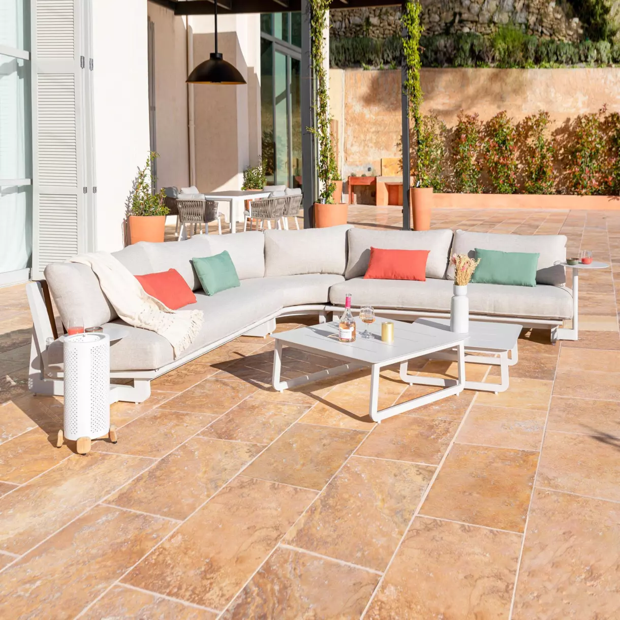 Conjunto de jardín Long Beach Blanco - 7 plazas 1