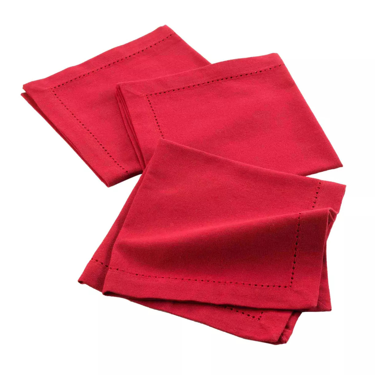 Set van 3 servetten (40 cm) Charline Rood 1