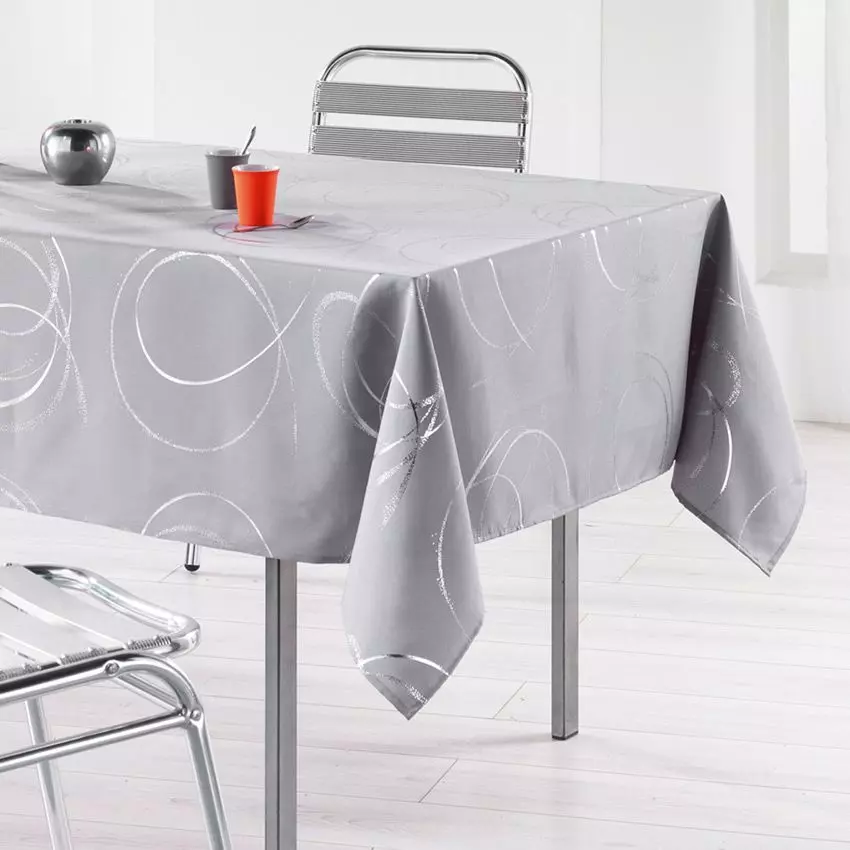 Nappe rectangulaire (L240 cm) Bully Perle 1