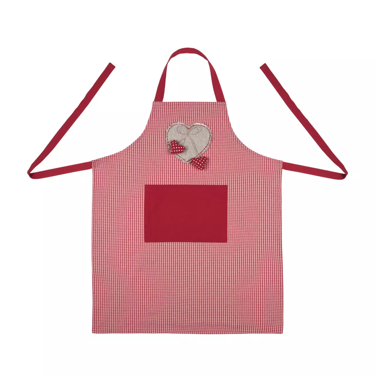 Grembiule con tasca Marianne Rosso 1