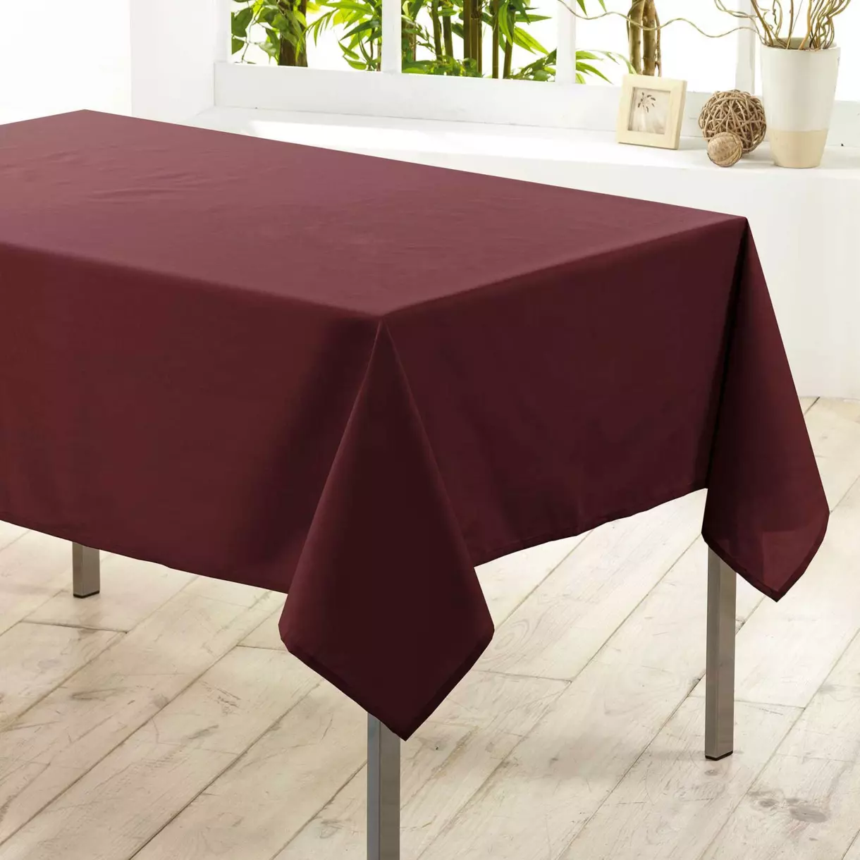 Mantel rectangular anti macha (L300 cm) Essentiel Bordeos 1
