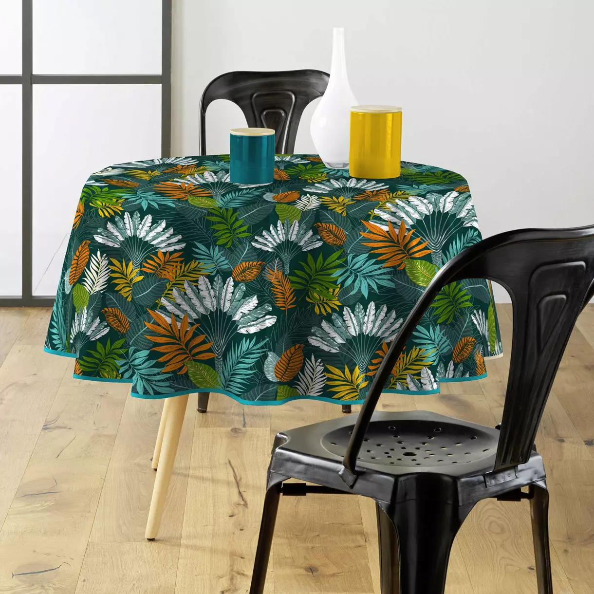 Nappe ronde PVC (D160 cm) Panazio Bleue 1