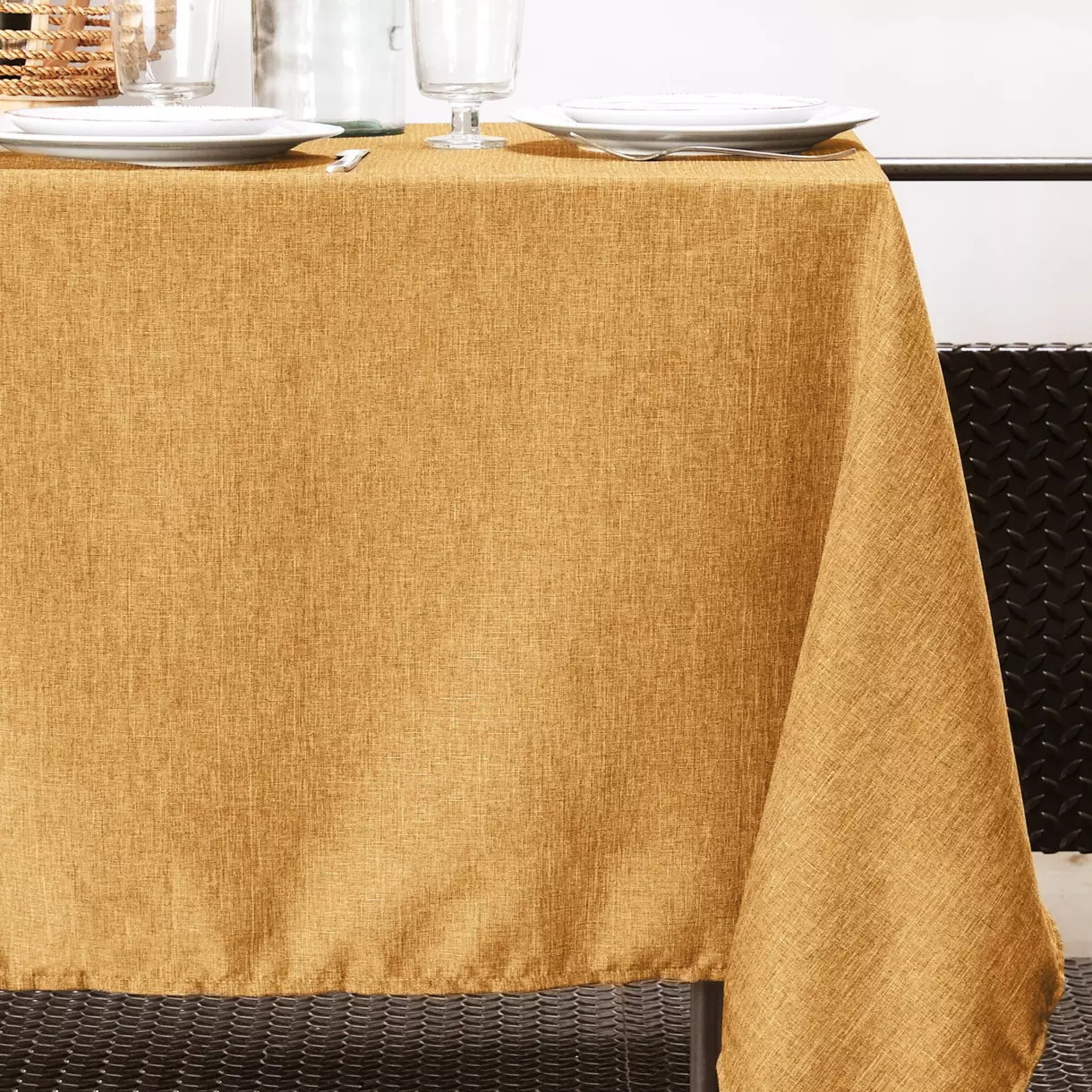 Nappe rectangulaire (L200 cm) Bea Camel 1