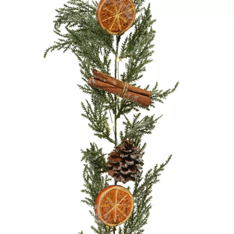 Guirlande sapin lumineuse à piles Orange 1