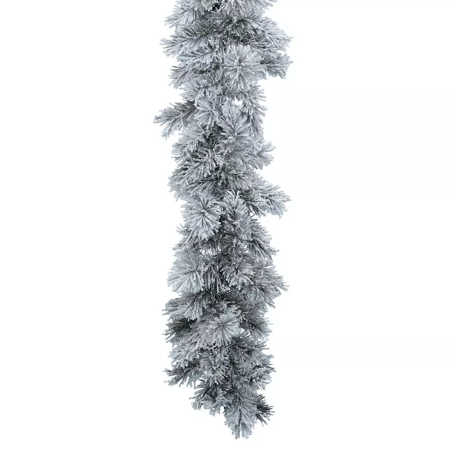 Besneeuwde guirlande Edmonton 1