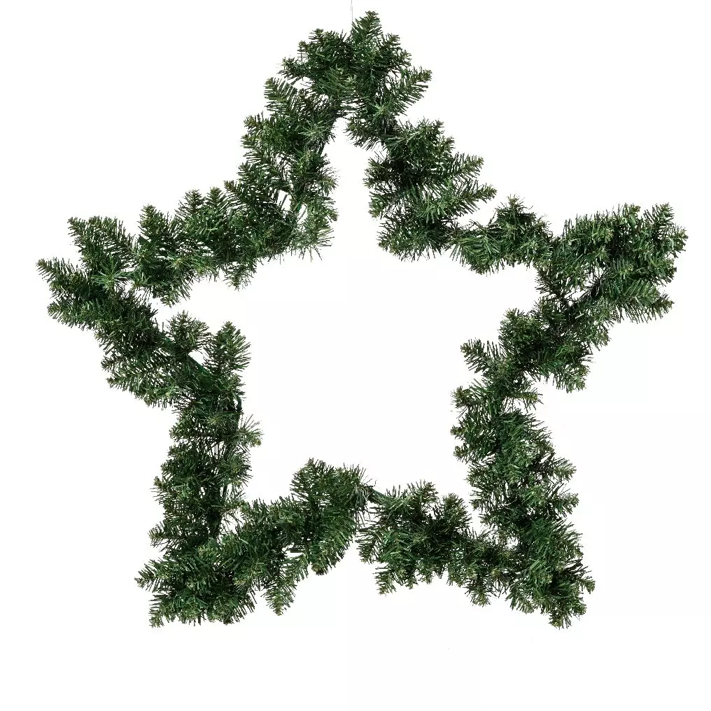 Corona de Navidad Rama  d'étoile Verde pino 1