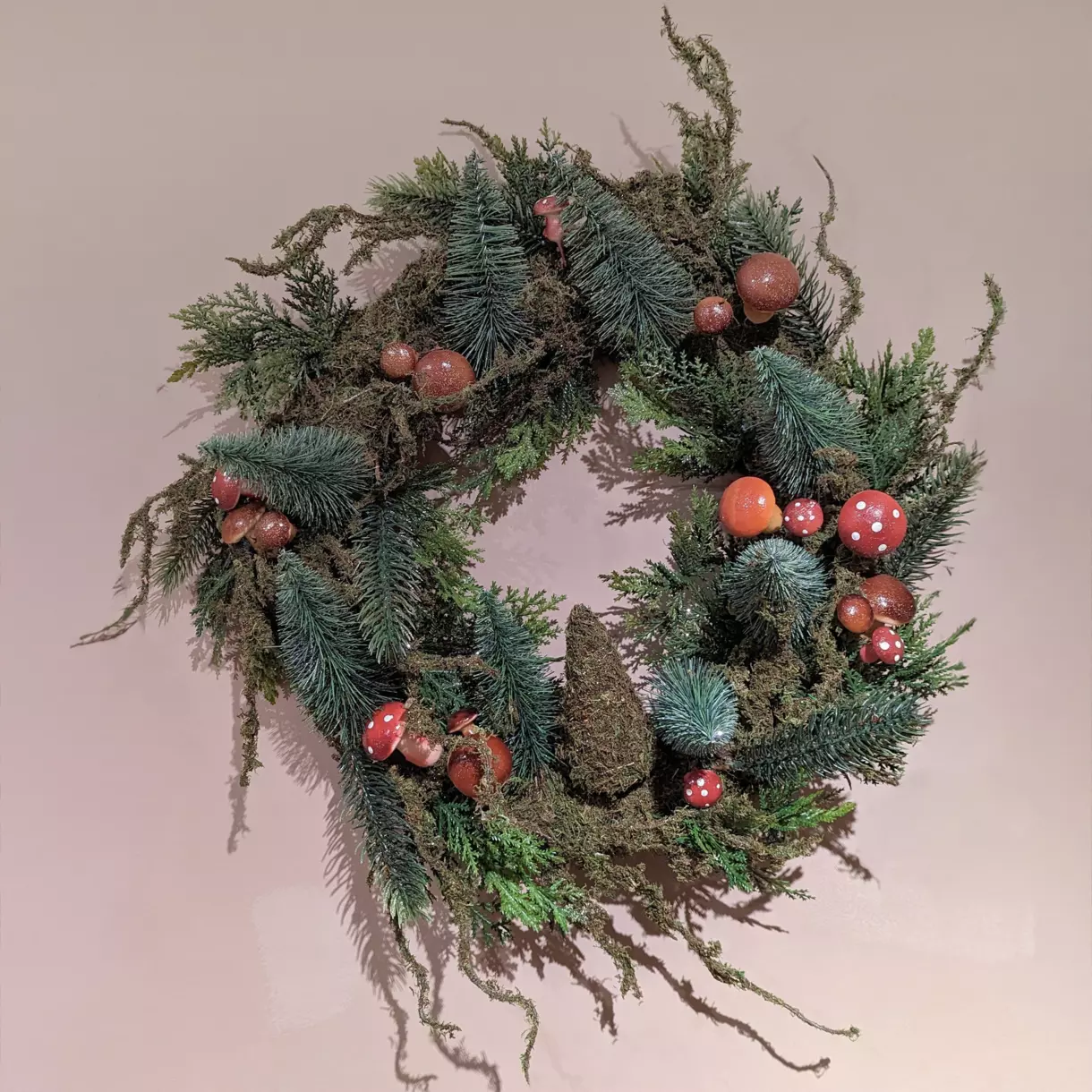 Corona de Navidad Champignons D40 cm 1