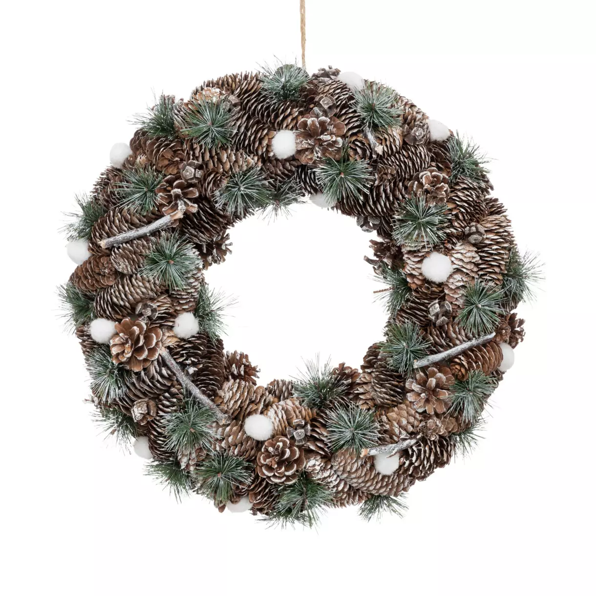 Versierde kerstkrans Naturalia 1