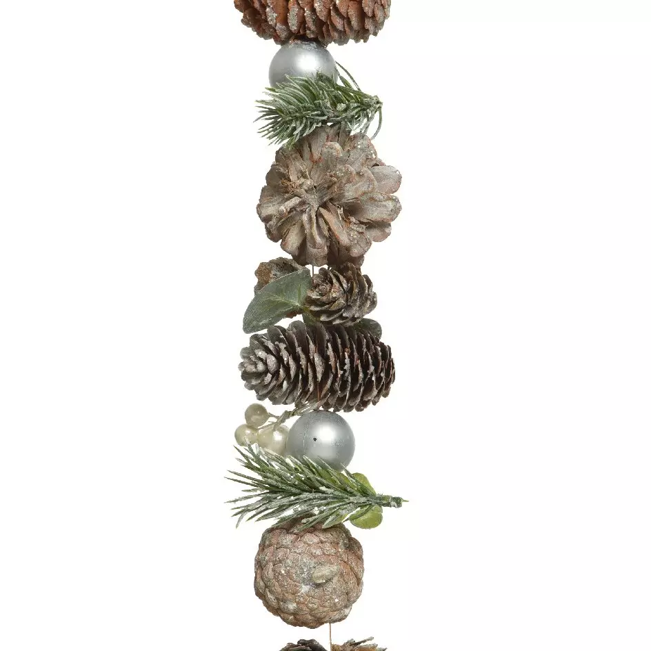Versierde natuurlijke guirlande Assia Groen 1